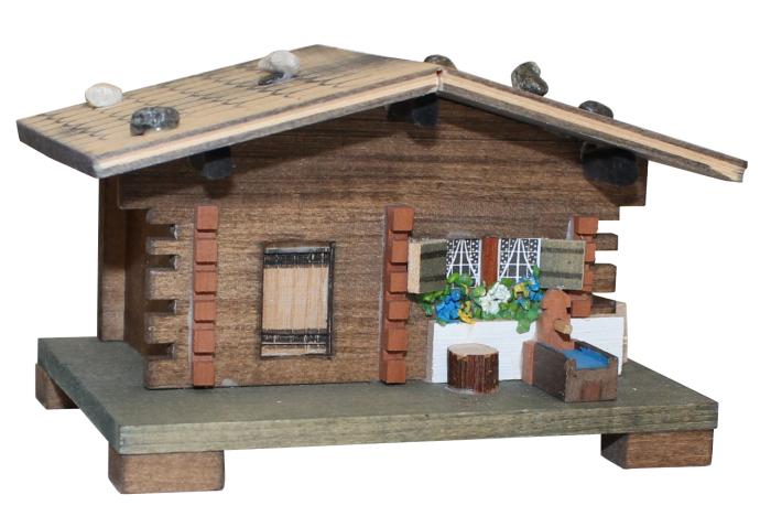 CHA034S Chalet Spardose ohne Musikwerk